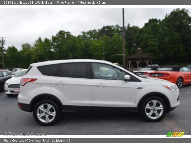 White Platinum / Medium Light Stone 2014 Ford Escape SE 1.6L EcoBoost