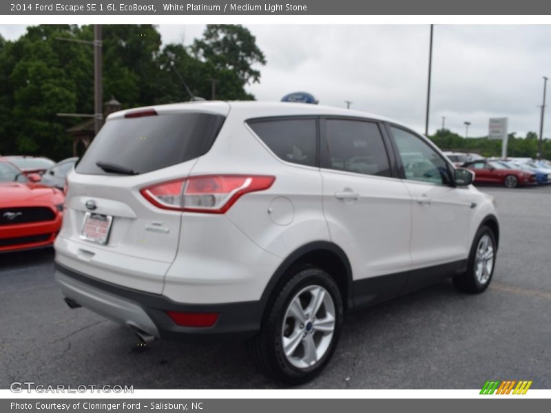 White Platinum / Medium Light Stone 2014 Ford Escape SE 1.6L EcoBoost