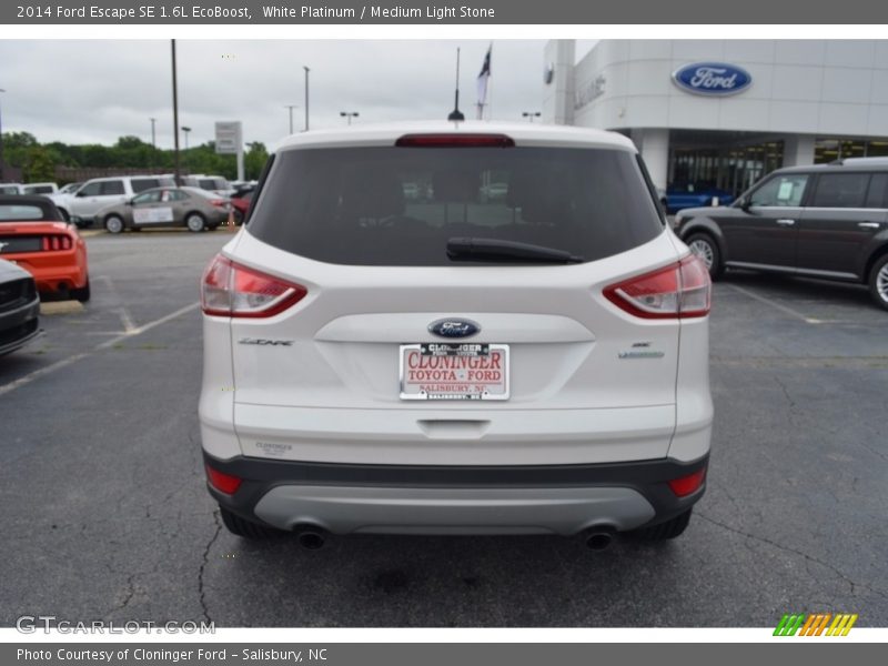 White Platinum / Medium Light Stone 2014 Ford Escape SE 1.6L EcoBoost