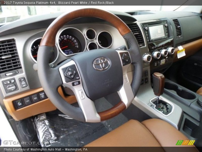 Dashboard of 2017 Sequoia Platinum 4x4