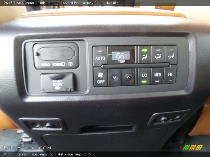 Controls of 2017 Sequoia Platinum 4x4