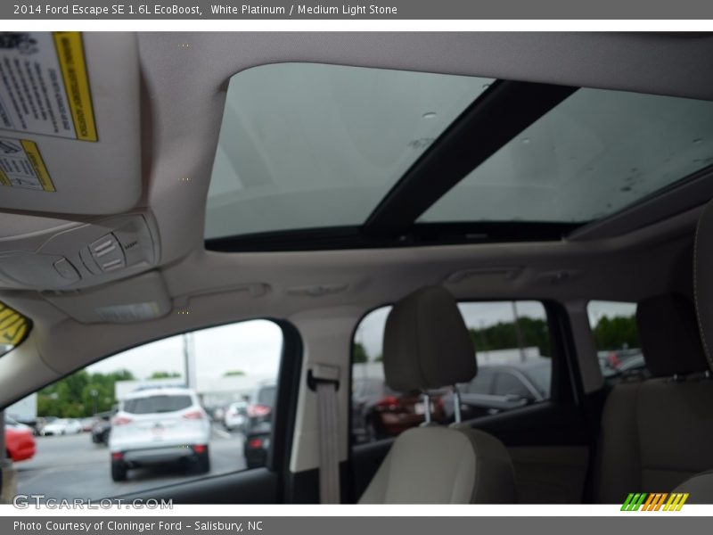 White Platinum / Medium Light Stone 2014 Ford Escape SE 1.6L EcoBoost