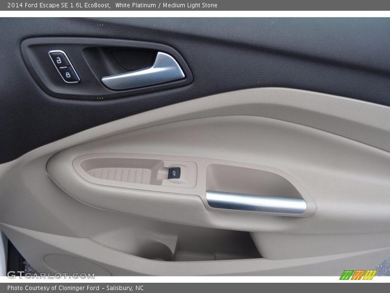 White Platinum / Medium Light Stone 2014 Ford Escape SE 1.6L EcoBoost