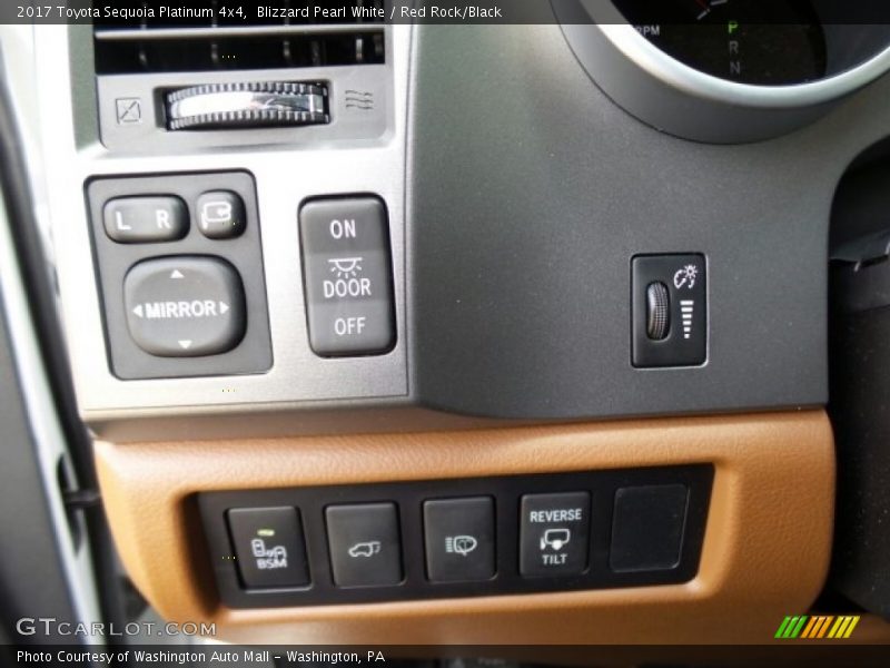 Controls of 2017 Sequoia Platinum 4x4