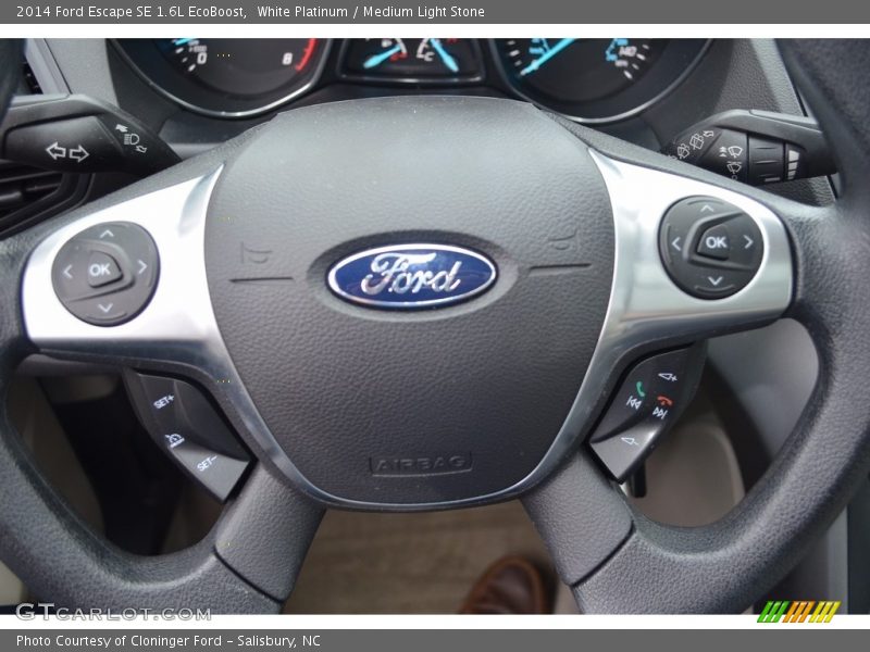 White Platinum / Medium Light Stone 2014 Ford Escape SE 1.6L EcoBoost