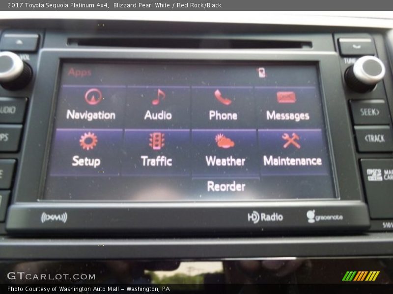 Controls of 2017 Sequoia Platinum 4x4