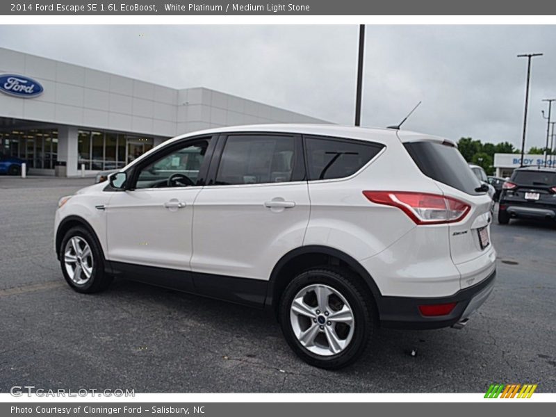 White Platinum / Medium Light Stone 2014 Ford Escape SE 1.6L EcoBoost