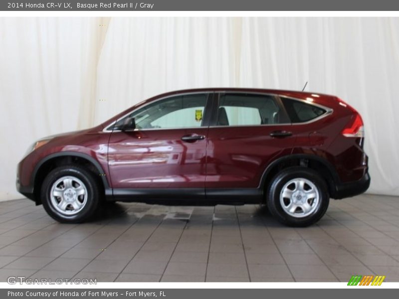 Basque Red Pearl II / Gray 2014 Honda CR-V LX