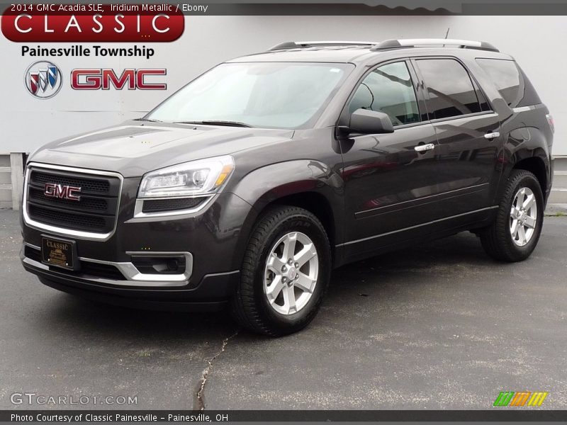 Iridium Metallic / Ebony 2014 GMC Acadia SLE