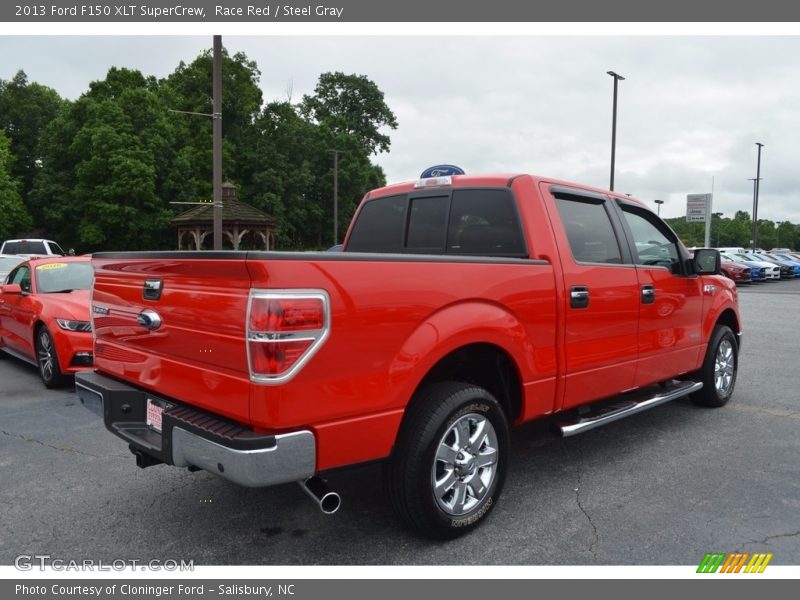 Race Red / Steel Gray 2013 Ford F150 XLT SuperCrew