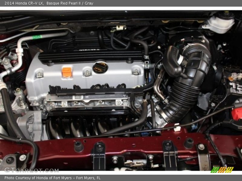 Basque Red Pearl II / Gray 2014 Honda CR-V LX