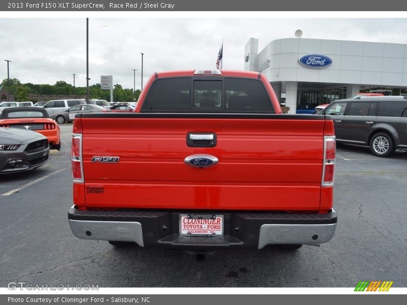 Race Red / Steel Gray 2013 Ford F150 XLT SuperCrew