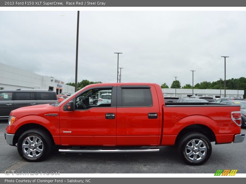 Race Red / Steel Gray 2013 Ford F150 XLT SuperCrew
