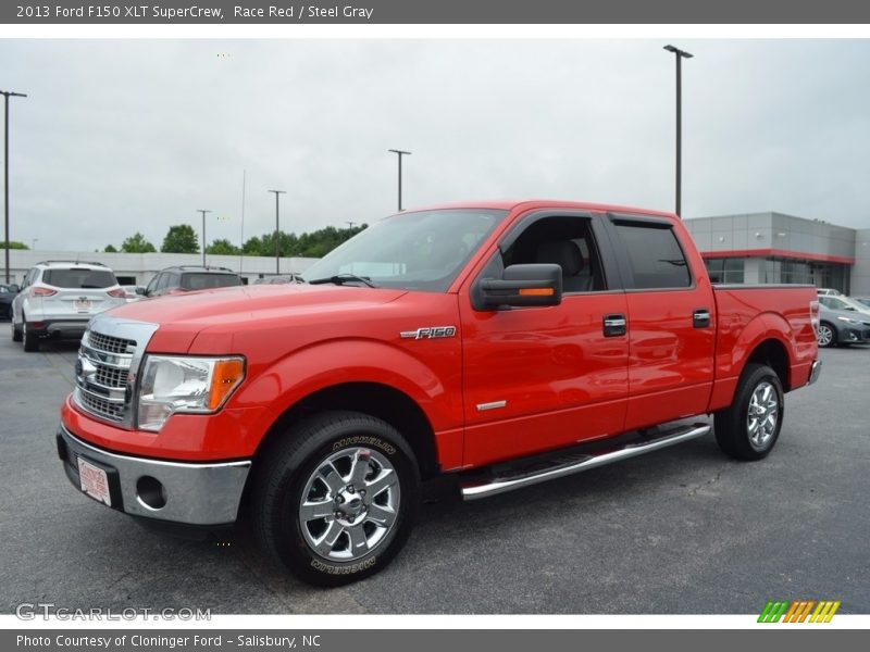 Race Red / Steel Gray 2013 Ford F150 XLT SuperCrew