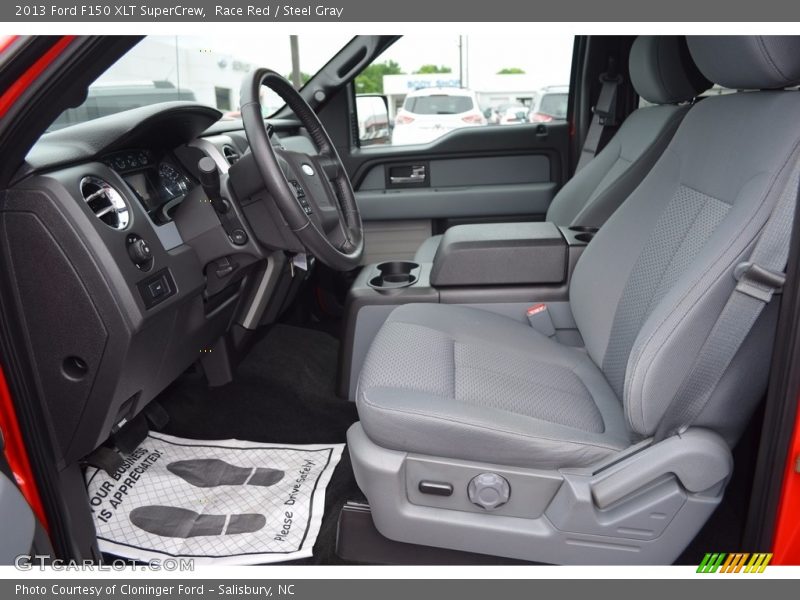 Race Red / Steel Gray 2013 Ford F150 XLT SuperCrew