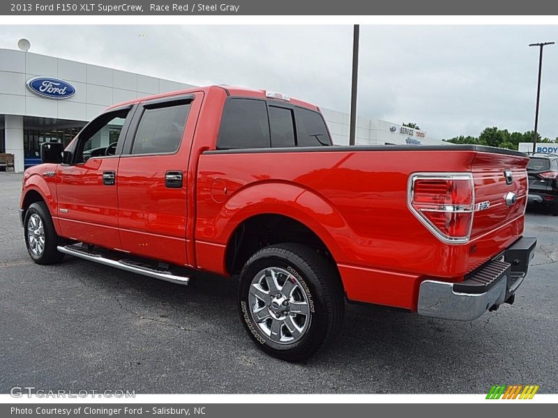 Race Red / Steel Gray 2013 Ford F150 XLT SuperCrew