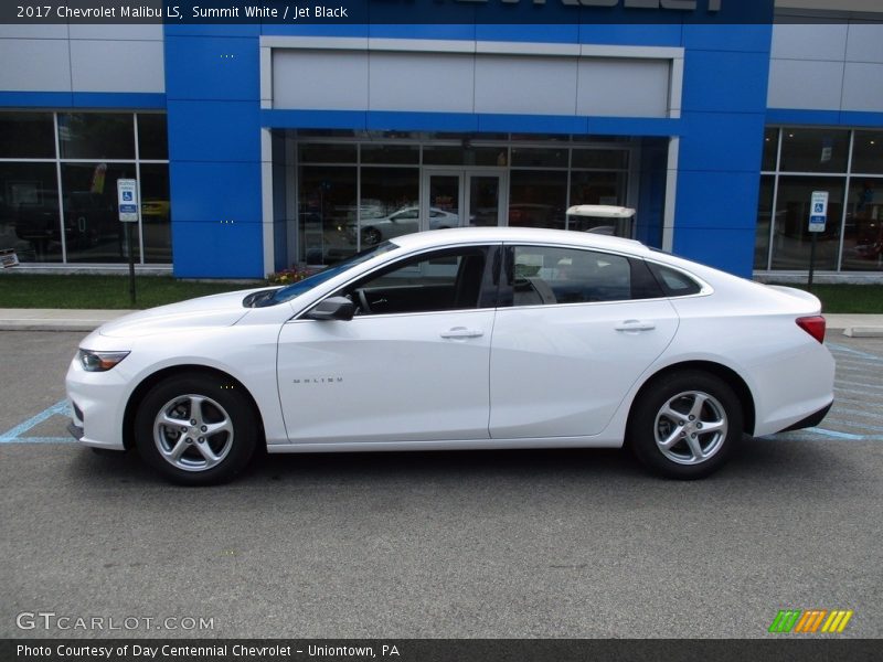 Summit White / Jet Black 2017 Chevrolet Malibu LS