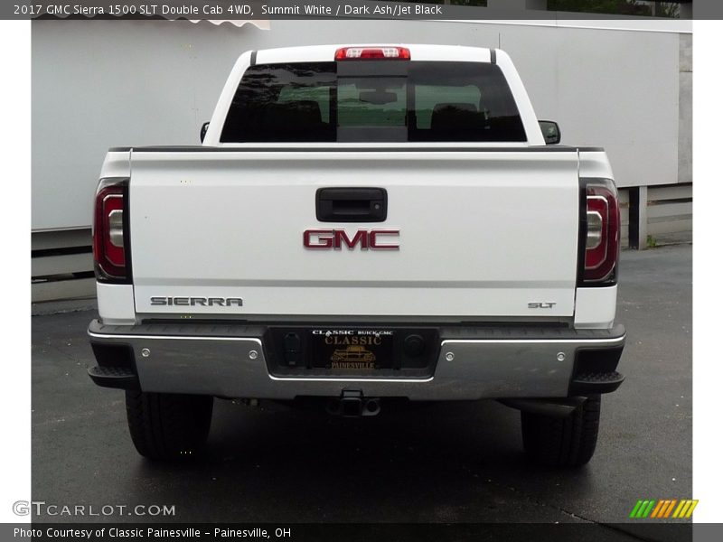 Summit White / Dark Ash/Jet Black 2017 GMC Sierra 1500 SLT Double Cab 4WD