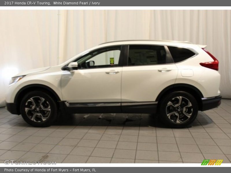 White Diamond Pearl / Ivory 2017 Honda CR-V Touring