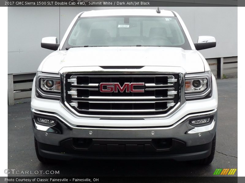 Summit White / Dark Ash/Jet Black 2017 GMC Sierra 1500 SLT Double Cab 4WD