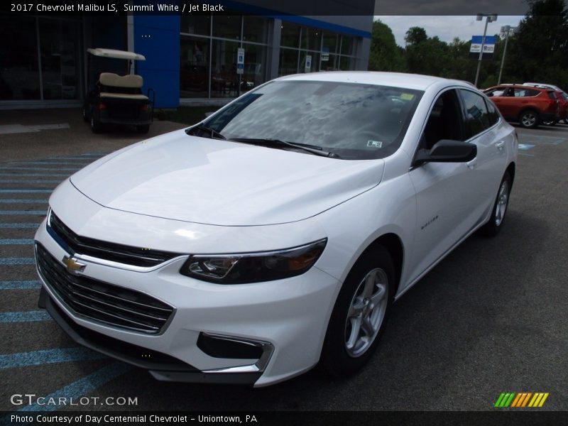 Summit White / Jet Black 2017 Chevrolet Malibu LS