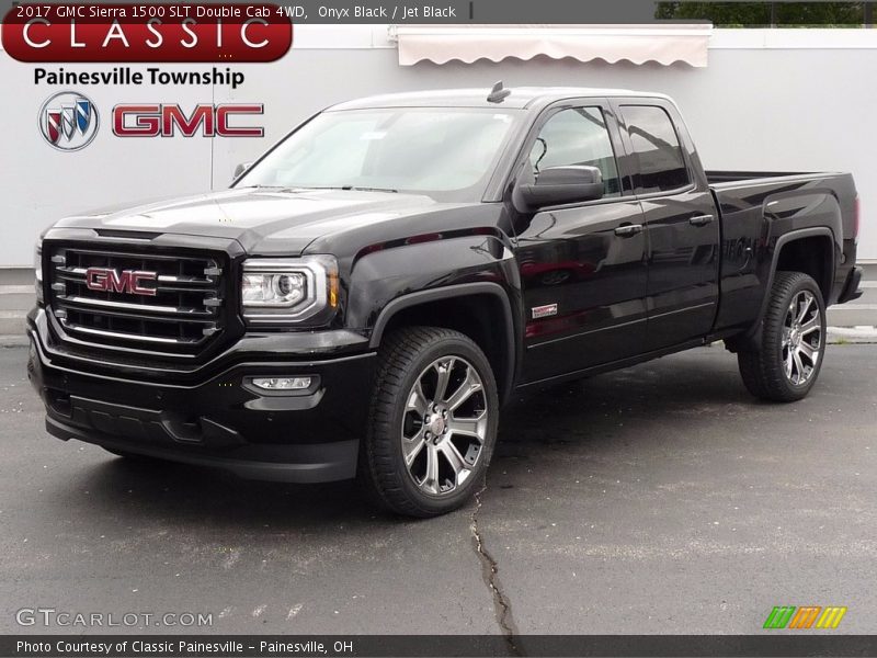 Onyx Black / Jet Black 2017 GMC Sierra 1500 SLT Double Cab 4WD