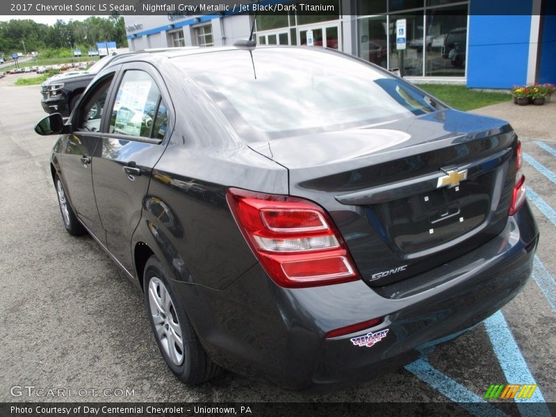Nightfall Gray Metallic / Jet Black/Dark Titanium 2017 Chevrolet Sonic LS Sedan
