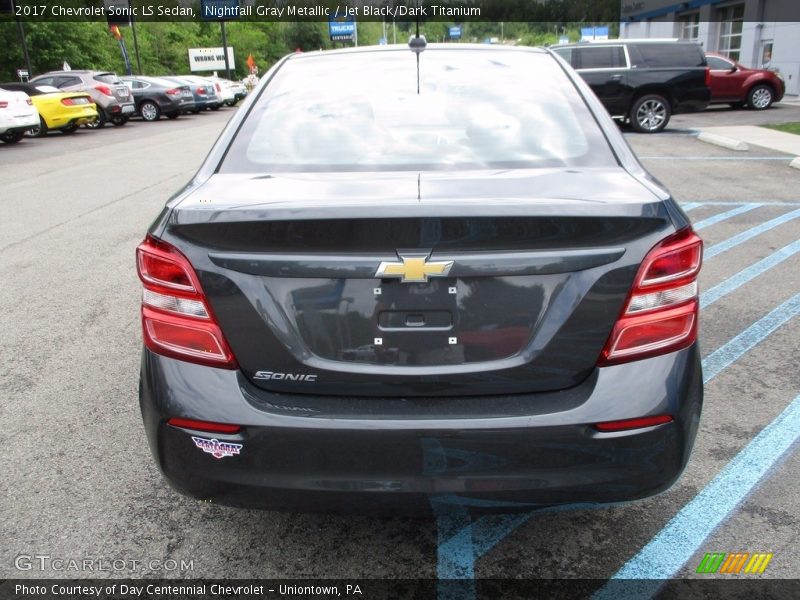 Nightfall Gray Metallic / Jet Black/Dark Titanium 2017 Chevrolet Sonic LS Sedan