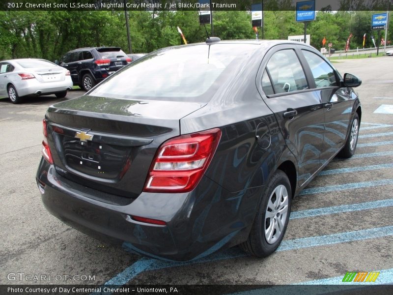 Nightfall Gray Metallic / Jet Black/Dark Titanium 2017 Chevrolet Sonic LS Sedan