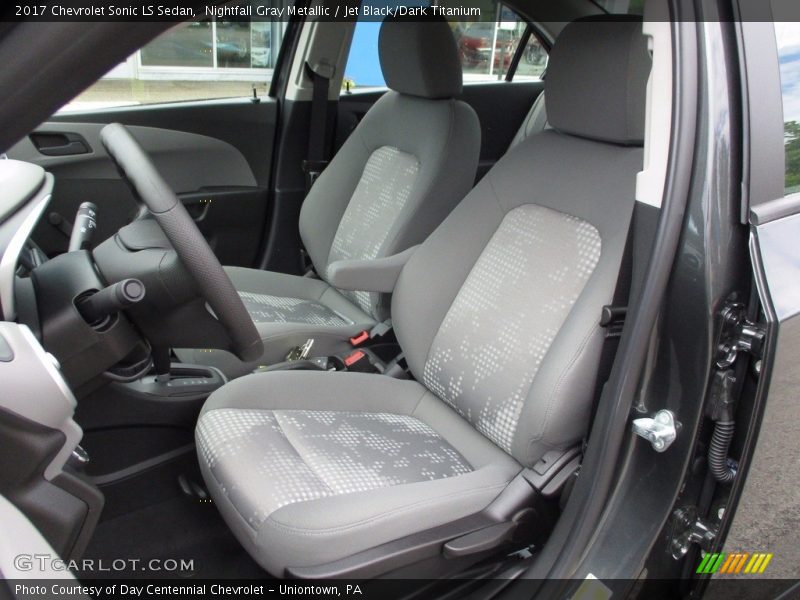 Nightfall Gray Metallic / Jet Black/Dark Titanium 2017 Chevrolet Sonic LS Sedan