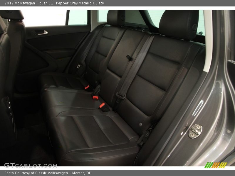 Pepper Gray Metallic / Black 2012 Volkswagen Tiguan SE
