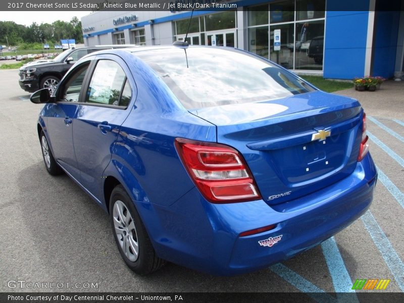 Kinetic Blue Metallic / Jet Black/Dark Titanium 2017 Chevrolet Sonic LS Sedan