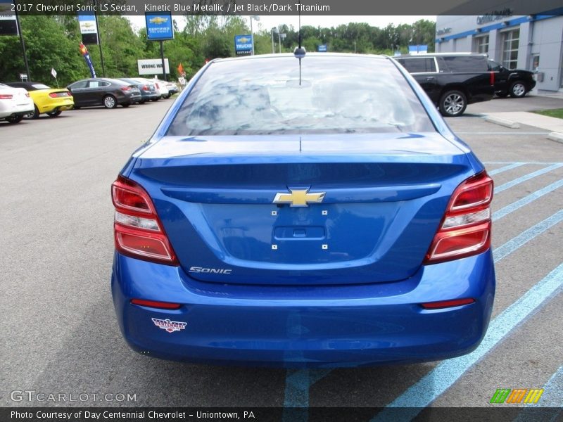 Kinetic Blue Metallic / Jet Black/Dark Titanium 2017 Chevrolet Sonic LS Sedan