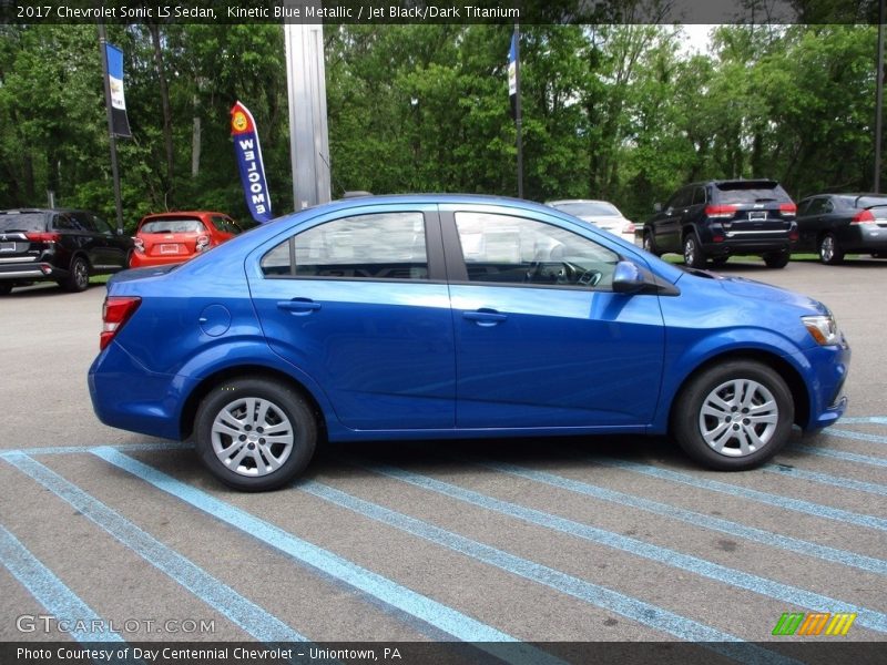 Kinetic Blue Metallic / Jet Black/Dark Titanium 2017 Chevrolet Sonic LS Sedan