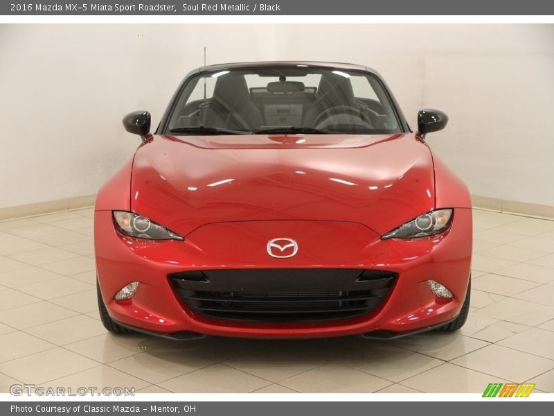 Soul Red Metallic / Black 2016 Mazda MX-5 Miata Sport Roadster