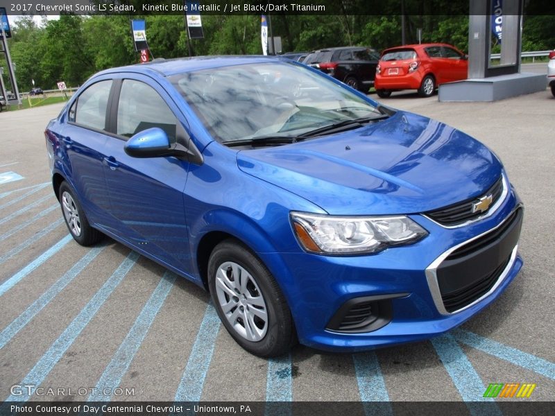 Kinetic Blue Metallic / Jet Black/Dark Titanium 2017 Chevrolet Sonic LS Sedan