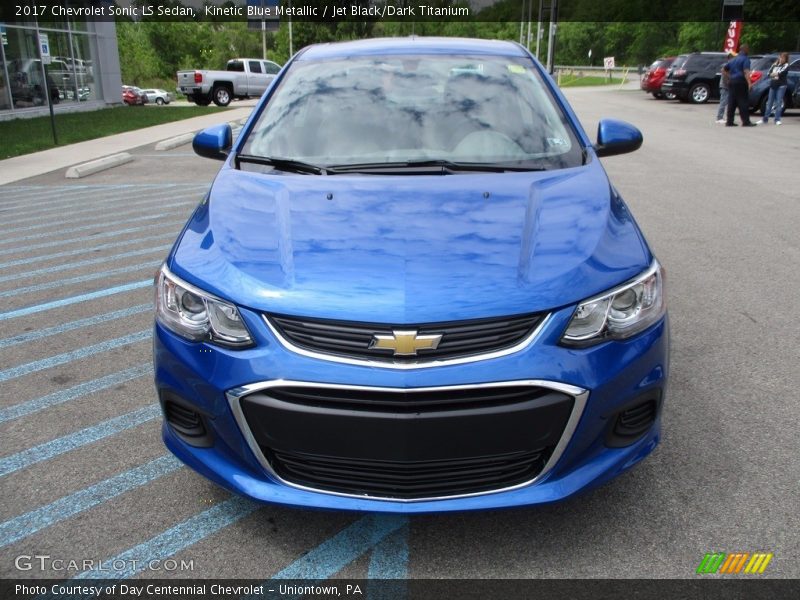 Kinetic Blue Metallic / Jet Black/Dark Titanium 2017 Chevrolet Sonic LS Sedan
