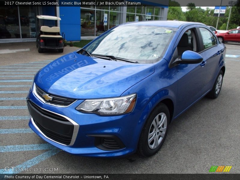 Kinetic Blue Metallic / Jet Black/Dark Titanium 2017 Chevrolet Sonic LS Sedan