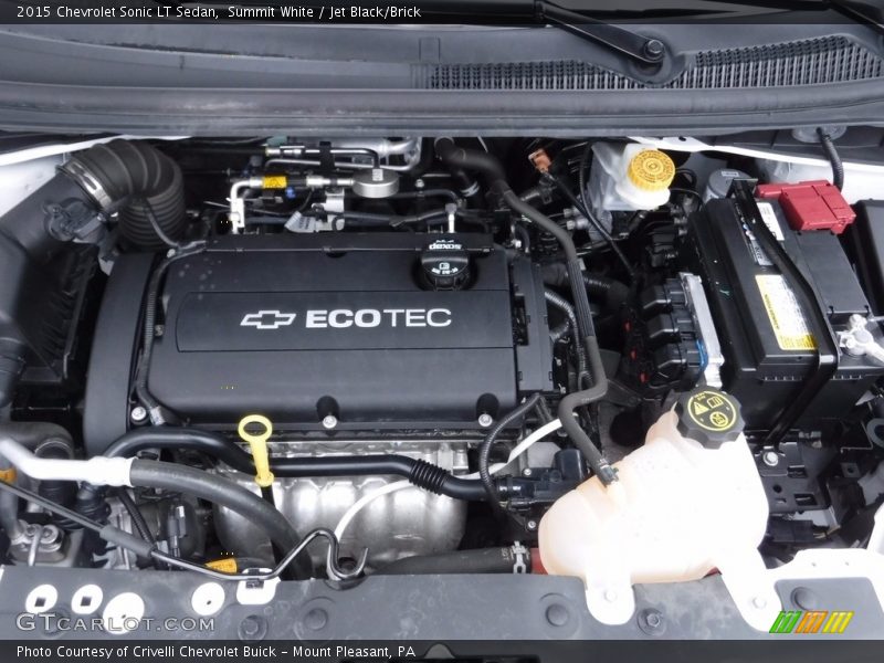 Summit White / Jet Black/Brick 2015 Chevrolet Sonic LT Sedan