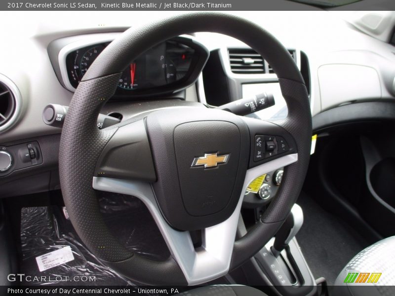 Kinetic Blue Metallic / Jet Black/Dark Titanium 2017 Chevrolet Sonic LS Sedan