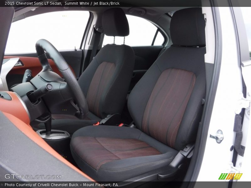 Summit White / Jet Black/Brick 2015 Chevrolet Sonic LT Sedan