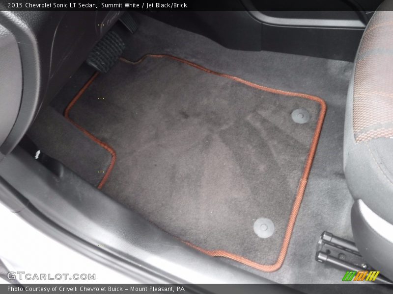 Summit White / Jet Black/Brick 2015 Chevrolet Sonic LT Sedan