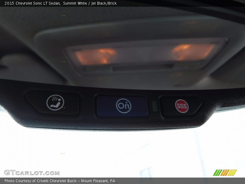 Summit White / Jet Black/Brick 2015 Chevrolet Sonic LT Sedan