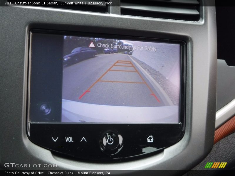 Summit White / Jet Black/Brick 2015 Chevrolet Sonic LT Sedan
