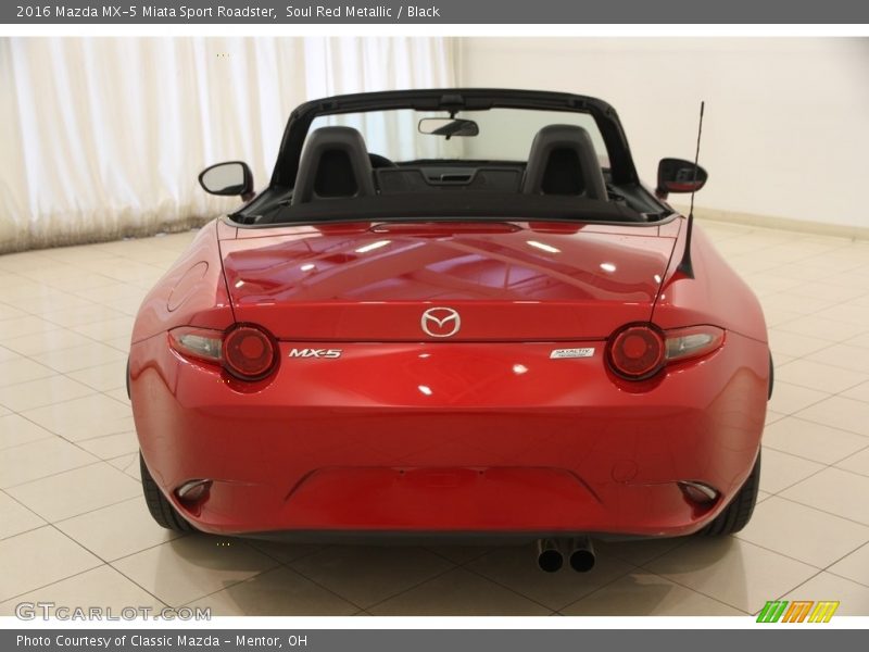 Soul Red Metallic / Black 2016 Mazda MX-5 Miata Sport Roadster