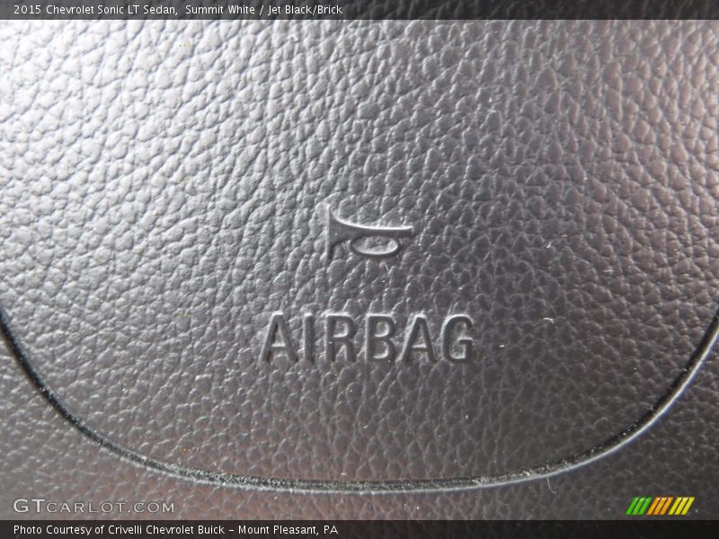 Summit White / Jet Black/Brick 2015 Chevrolet Sonic LT Sedan