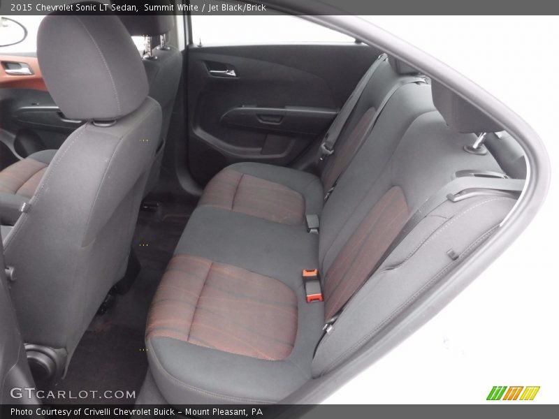 Summit White / Jet Black/Brick 2015 Chevrolet Sonic LT Sedan