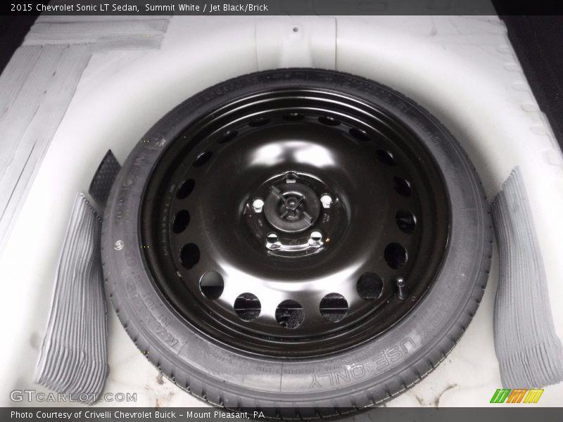 Summit White / Jet Black/Brick 2015 Chevrolet Sonic LT Sedan