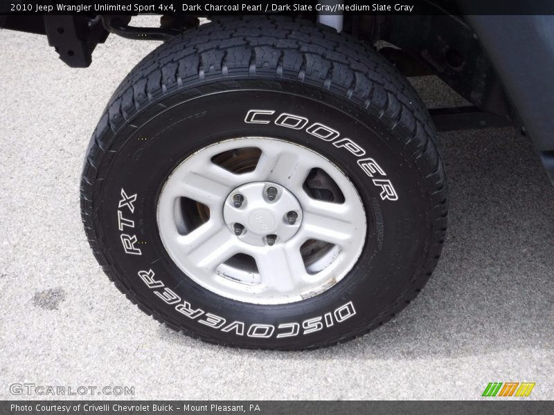 Dark Charcoal Pearl / Dark Slate Gray/Medium Slate Gray 2010 Jeep Wrangler Unlimited Sport 4x4