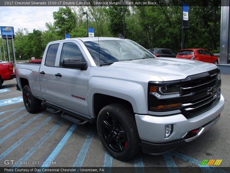 Silver Ice Metallic / Dark Ash/Jet Black 2017 Chevrolet Silverado 1500 LT Double Cab 4x4